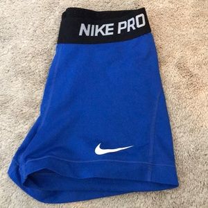 Nike Pro Blue Spandex